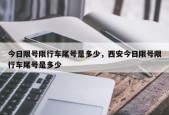 今日限号限行车尾号是多少，西安今日限号限行车尾号是多少