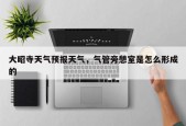 大昭寺天气预报天气，气管旁憩室是怎么形成的