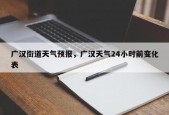 广汉街道天气预报，广汉天气24小时前变化表