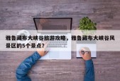 雅鲁藏布大峡谷旅游攻略，雅鲁藏布大峡谷风景区的5个景点？